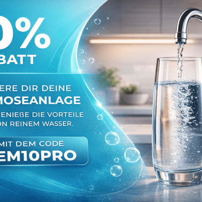 10% sparen beim Kauf einer Osmosefilteranlage